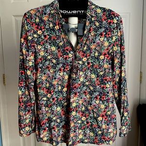 Esprit Blouse Floral Button Up Blouse - Size 10